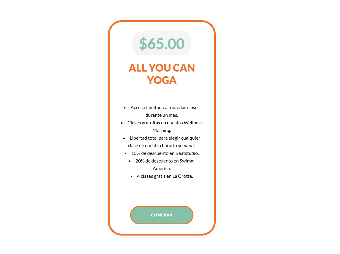 All you can yoga - Mensual