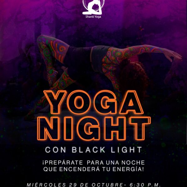 Yoga night con black light - 29 de octubre
